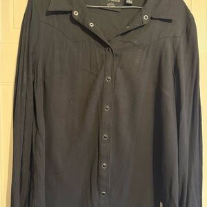 Harley-Davidson Men's Black Button Down Shirt